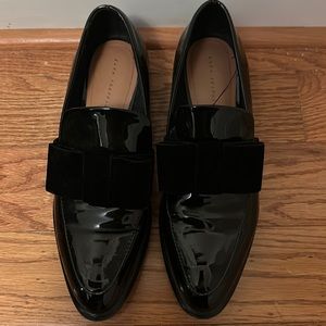 Zara patent leather loafers size 7 1/2